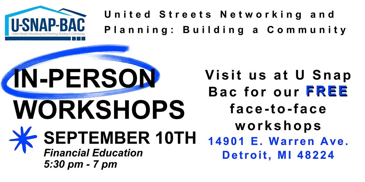 In-Person Financial Education Workshop