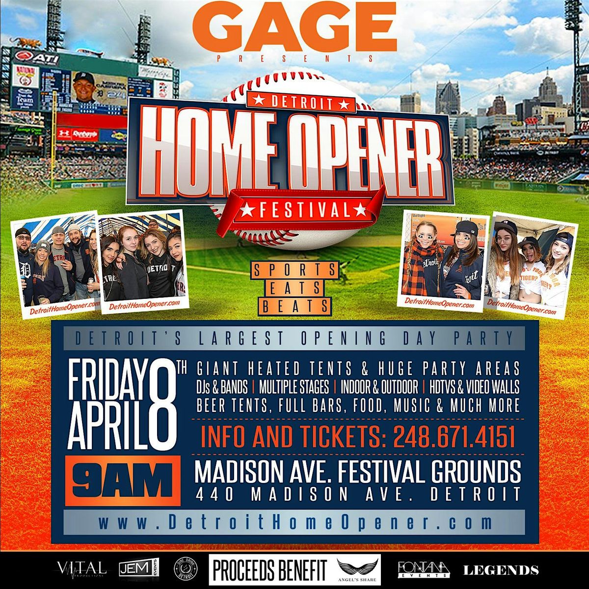 Detroit Home Opener Festival: The city's ORIGINAL & LARGEST party!