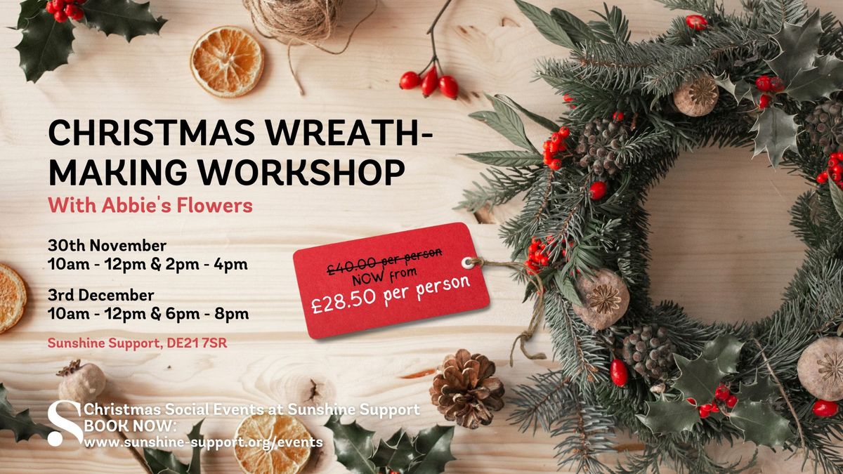 Christmas Wreath Making Workshop in Derby