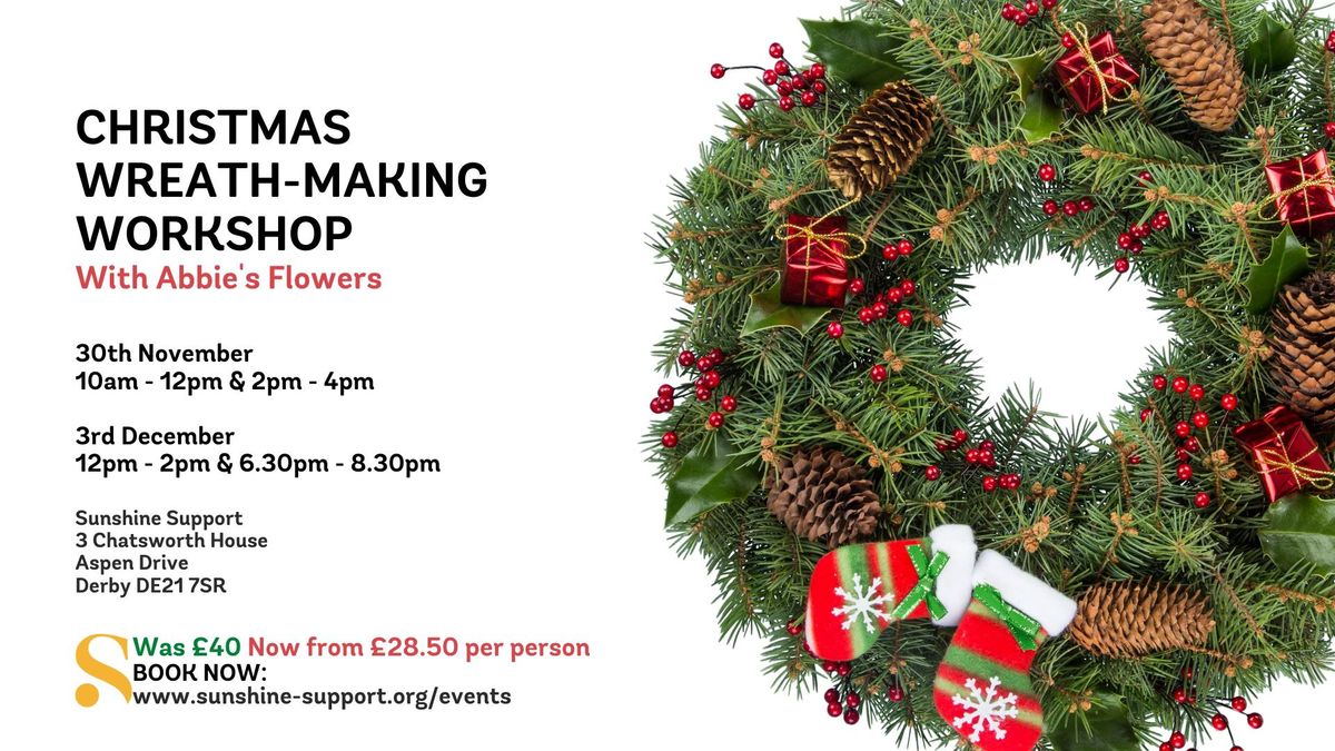 Christmas Wreath Making Workshop in Derby