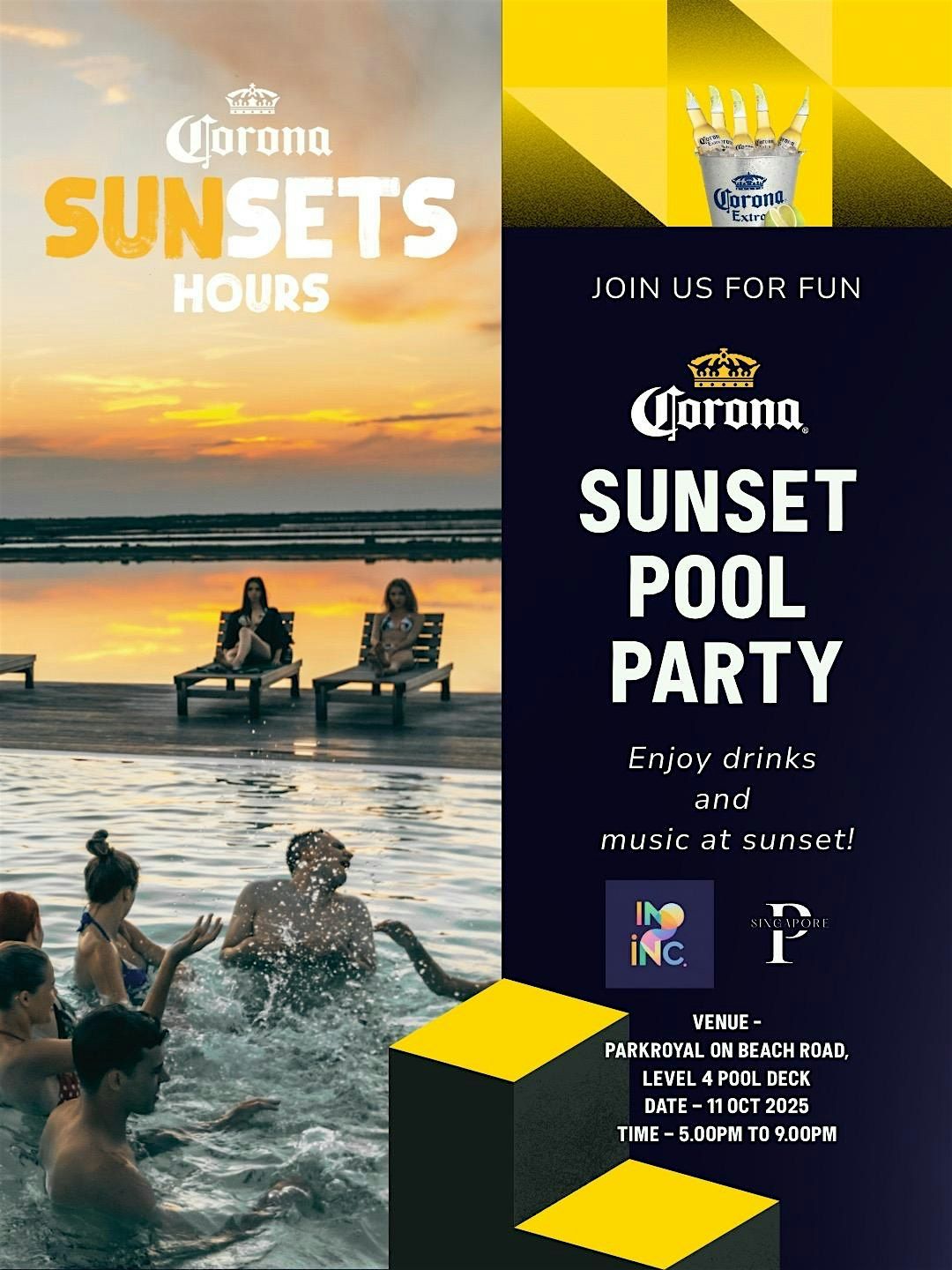 Corona Sunset Pool Party \u2013 Singapore\u2019s Rooftop Vibes You Can\u2019t Miss