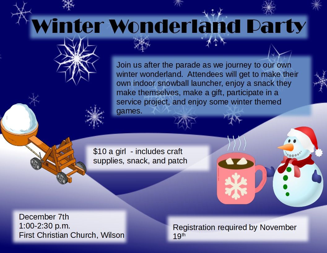 Wilson County Girl Scouts Winter Wonderland Party 