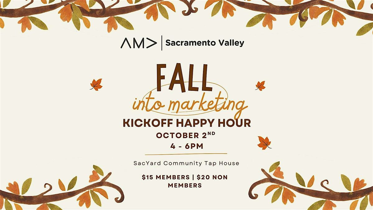Fall into Marketing: AMASV Chapter Year Kickoff Event