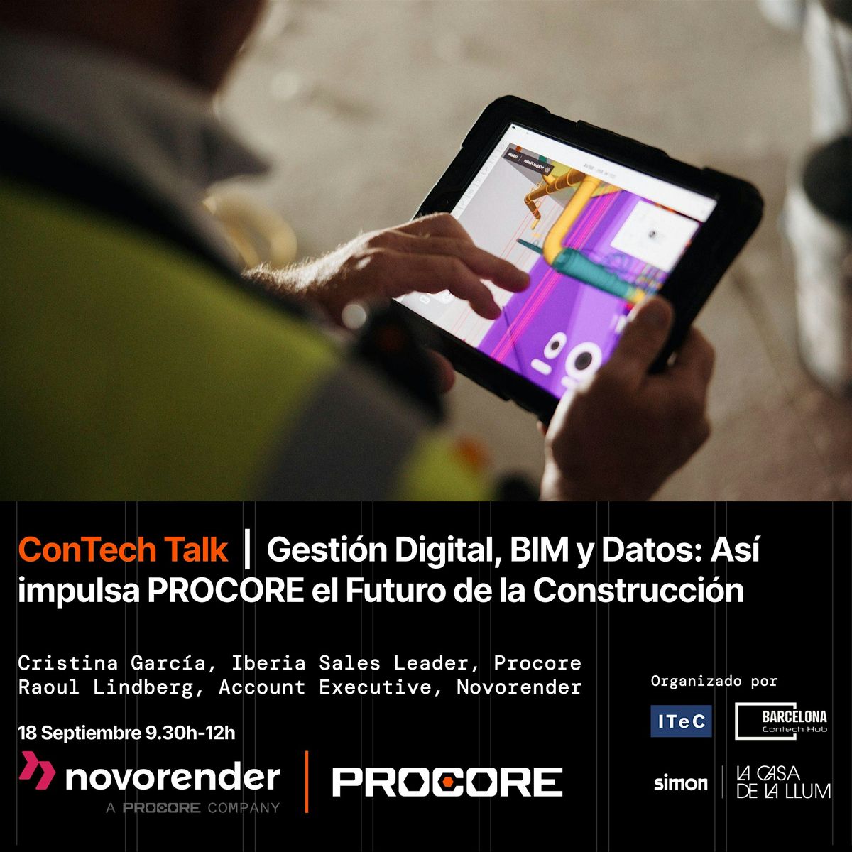 ConTech Talk | Gesti\u00f3n Digital, BIM y Datos: PROCORE y NOVORENDER