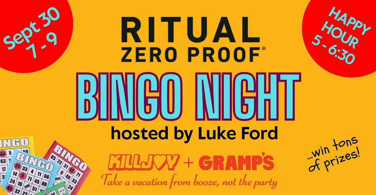 Booze-free BINGO Night!