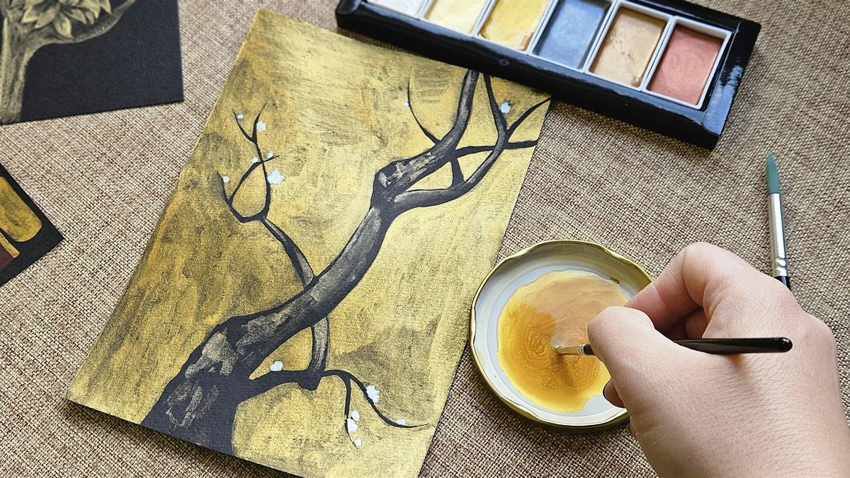 Watercolour Workshop | Metallic Watercolours on Black Paper