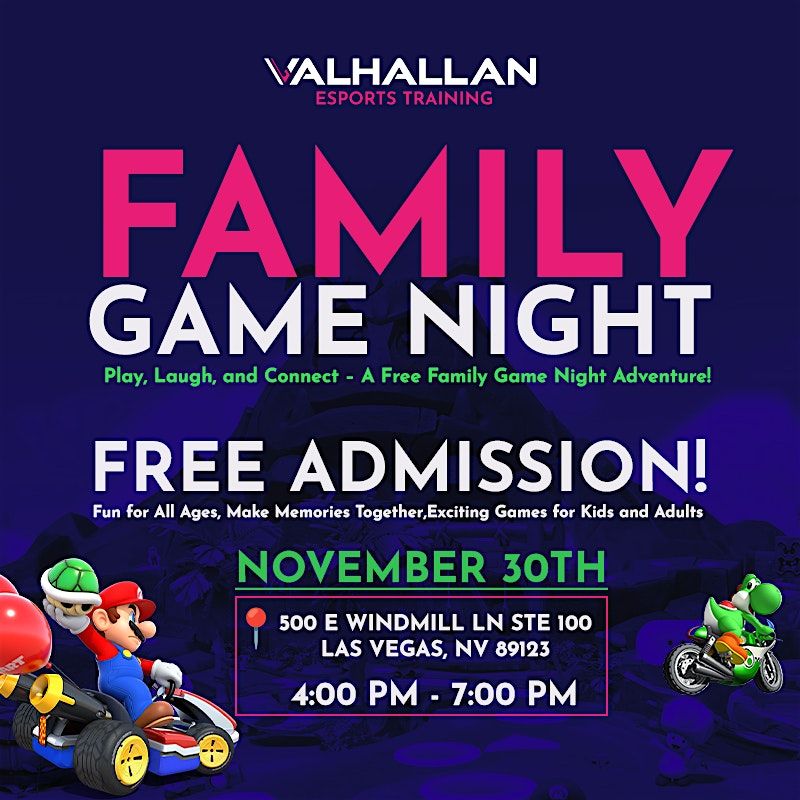 Family Game Night at Valhallan Esports