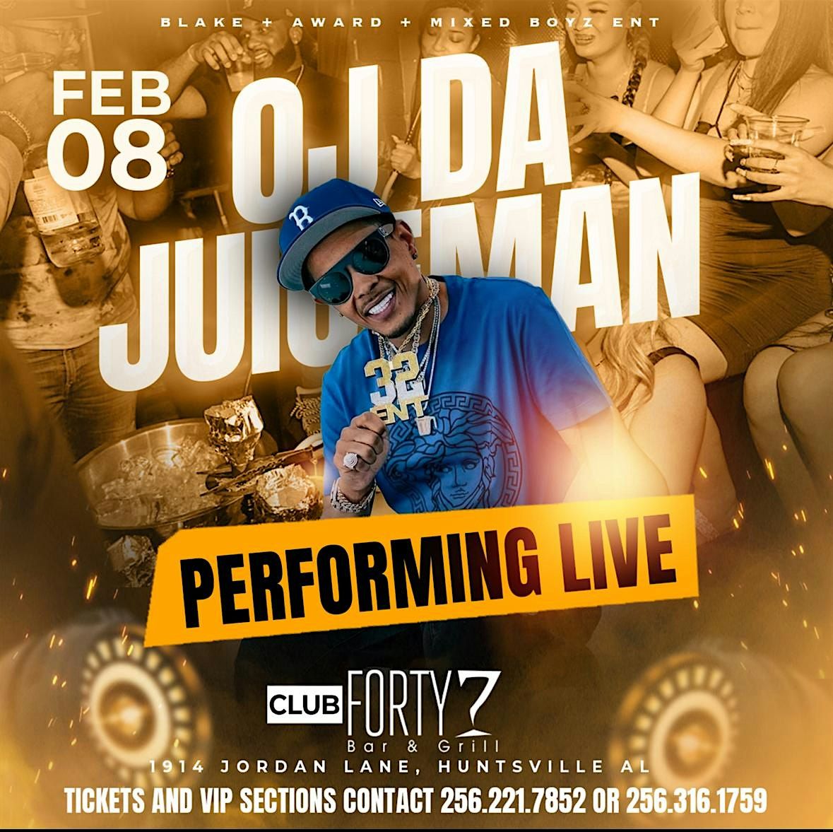 FREE TICKETS to OJ THE JUICEMAN CONCERT | FEB 8TH | CLUB 47