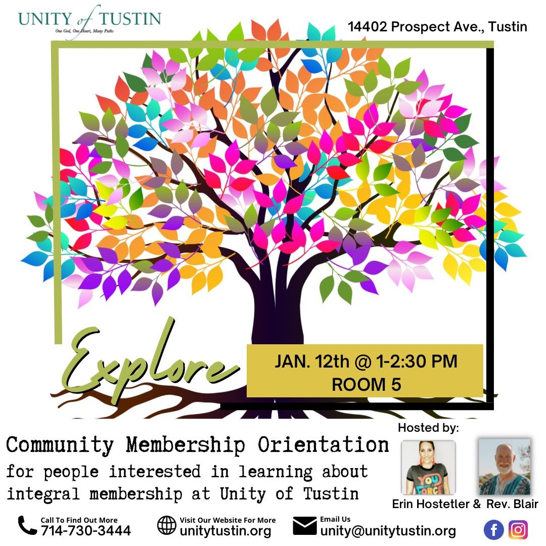 Community Member Orientation 