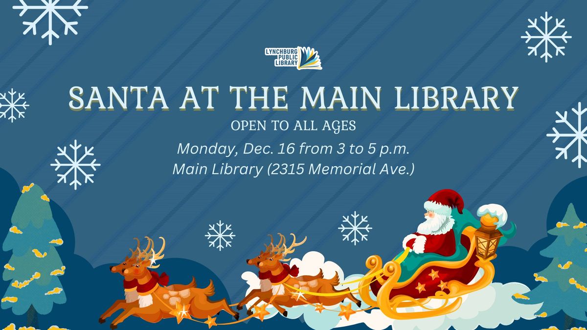 Santa at the Main Library