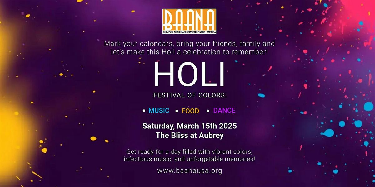 BAANA Holi Milan (2025)