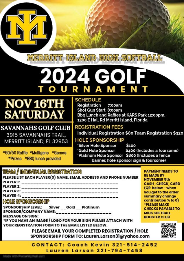 MIHS Softball Program Golf Tournament