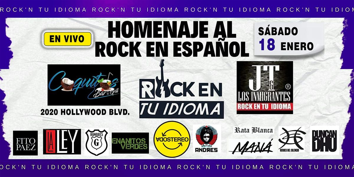 Una Noche de ROCK EN TU IDIOMA en Hollywood, FL