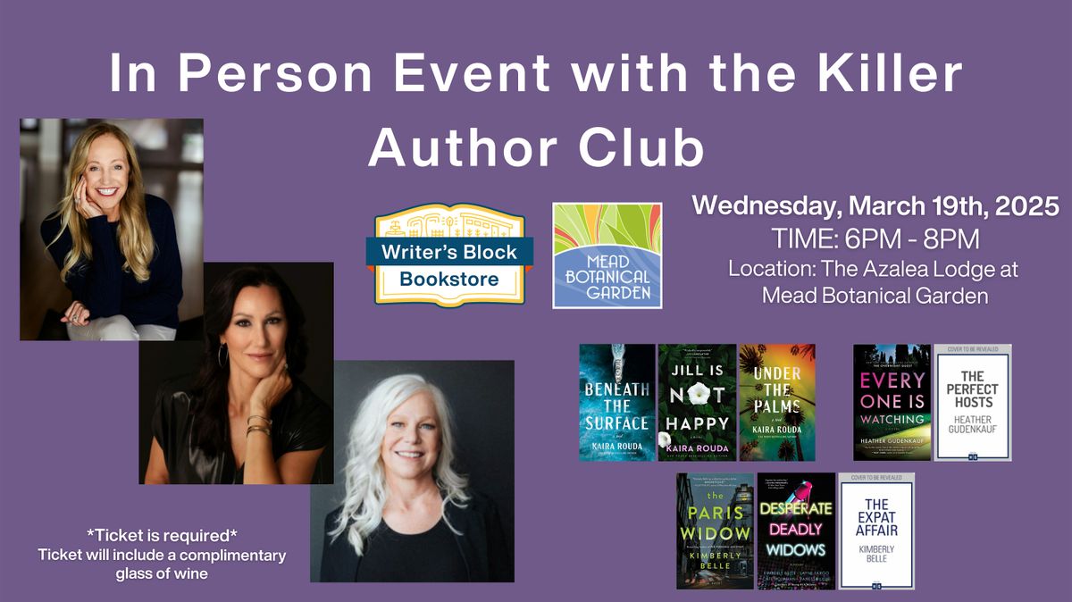 In Person Event with the Killer Author Club