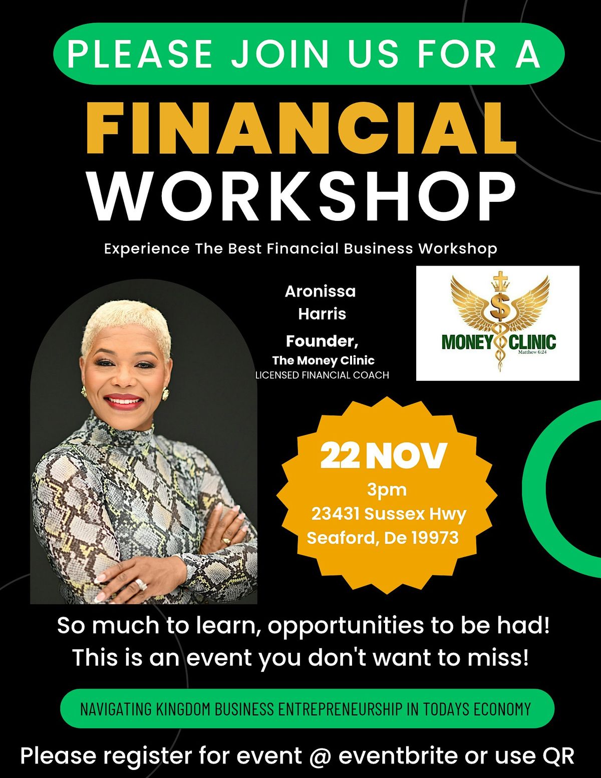 MONEY CLINIC  Financial workshop