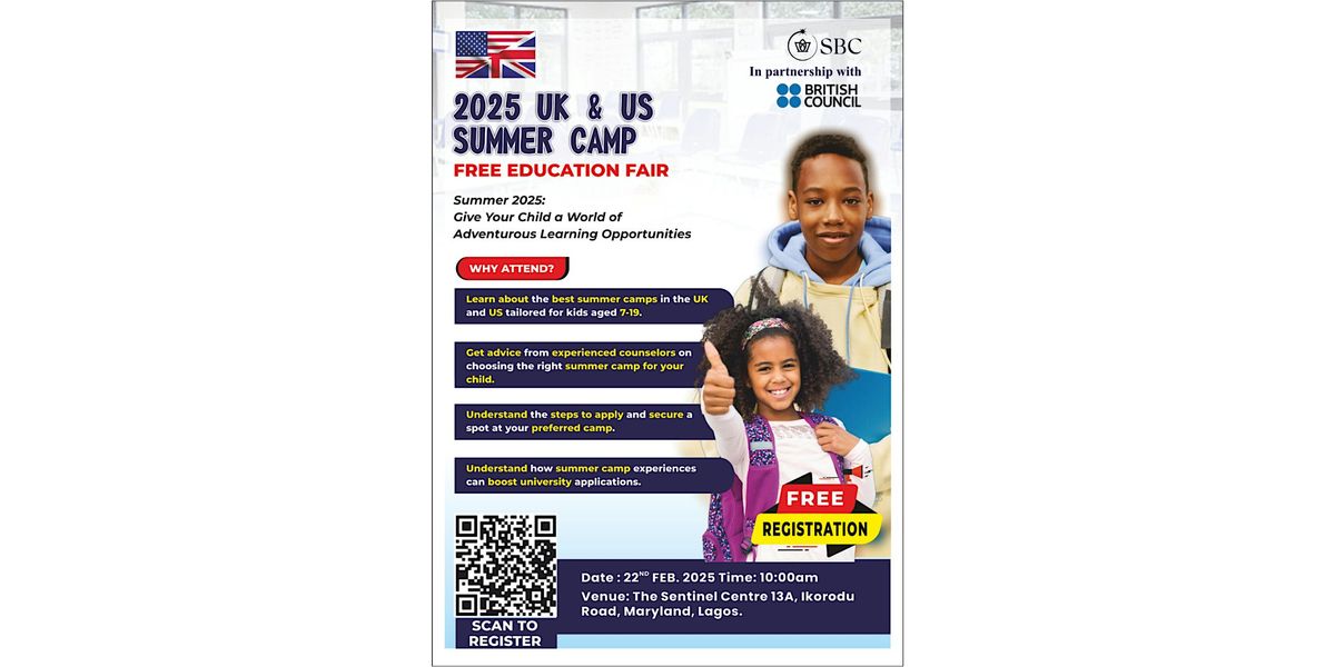 2025 UK & US SUMMER CAMP (FREE EDUCATION FAIR)