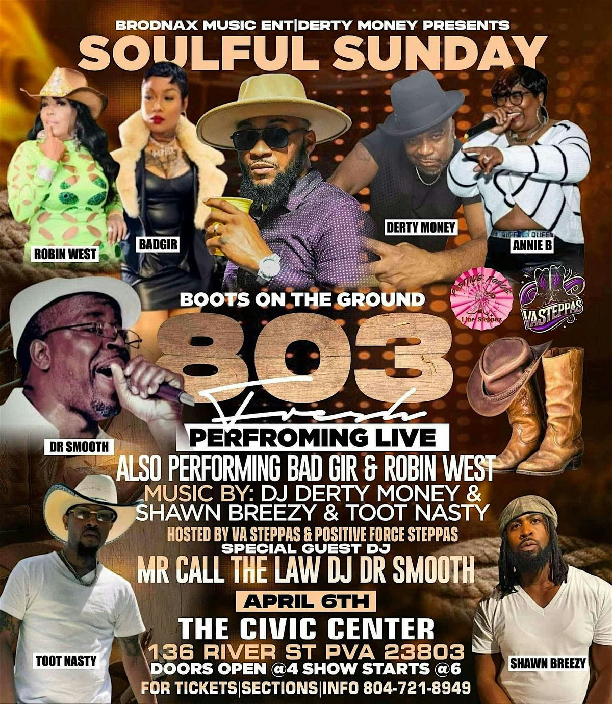 BRODNAX MUSIC ENT Presents Soulful Sundays with 803 Fresh