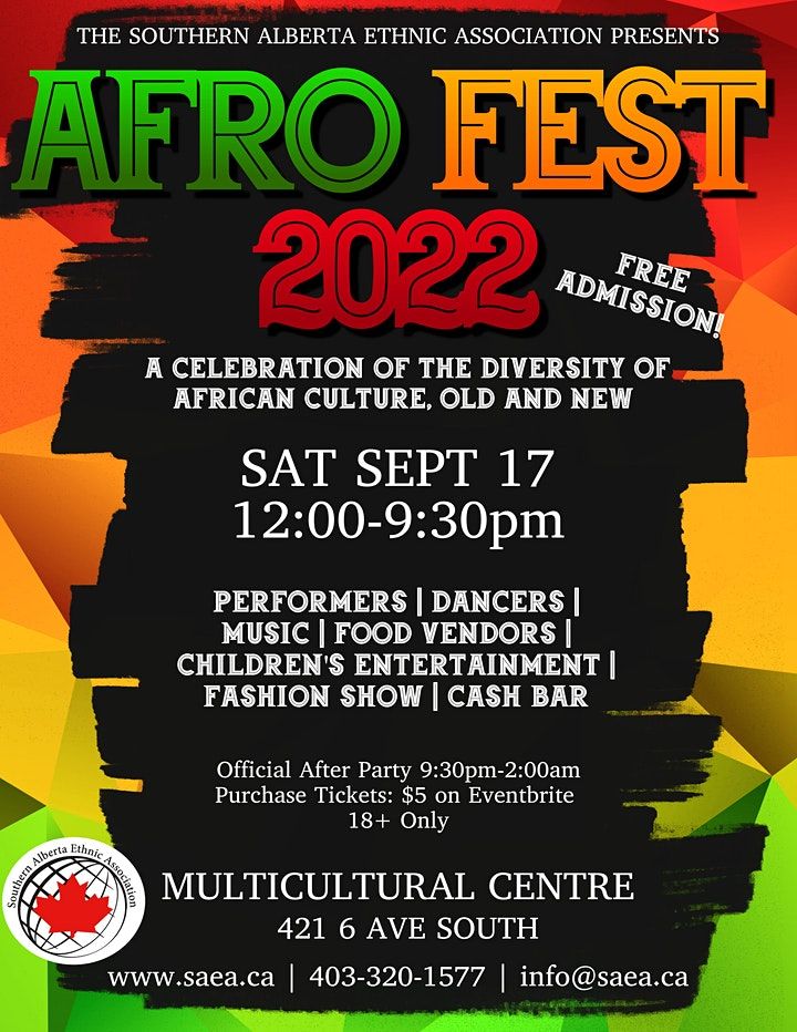 Afro Fest 2022 Multicultural Centre Home Of Saea Lethbridge 17 September 2022 8655