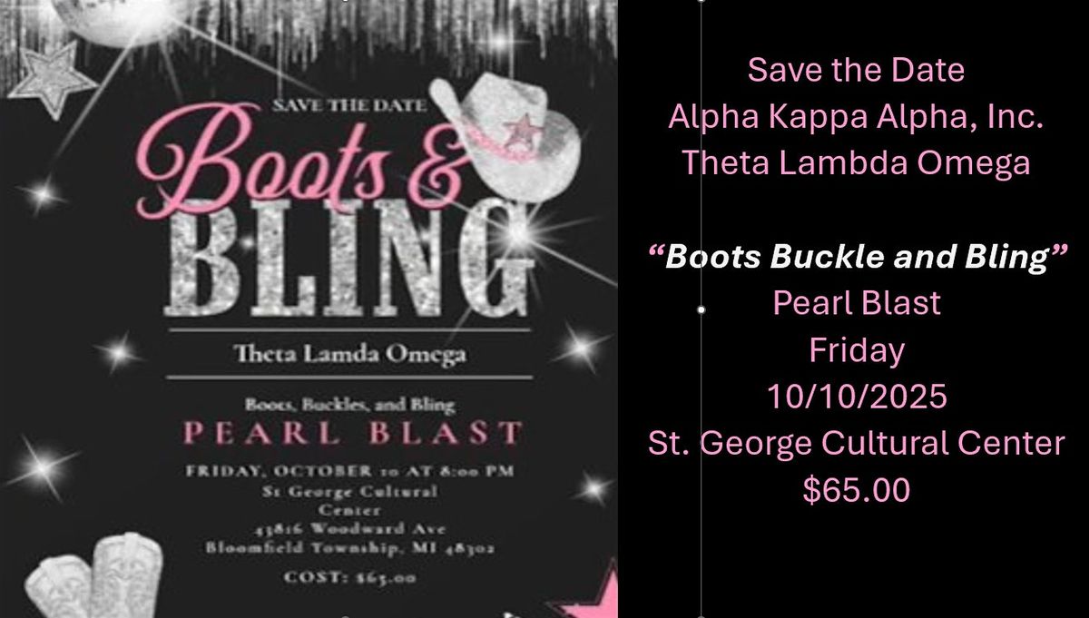 Pearl Blast Boots and Bling