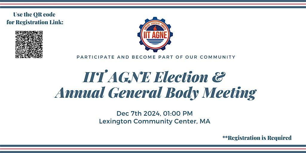 IIT AGNE Election and Annual General Body Meeting