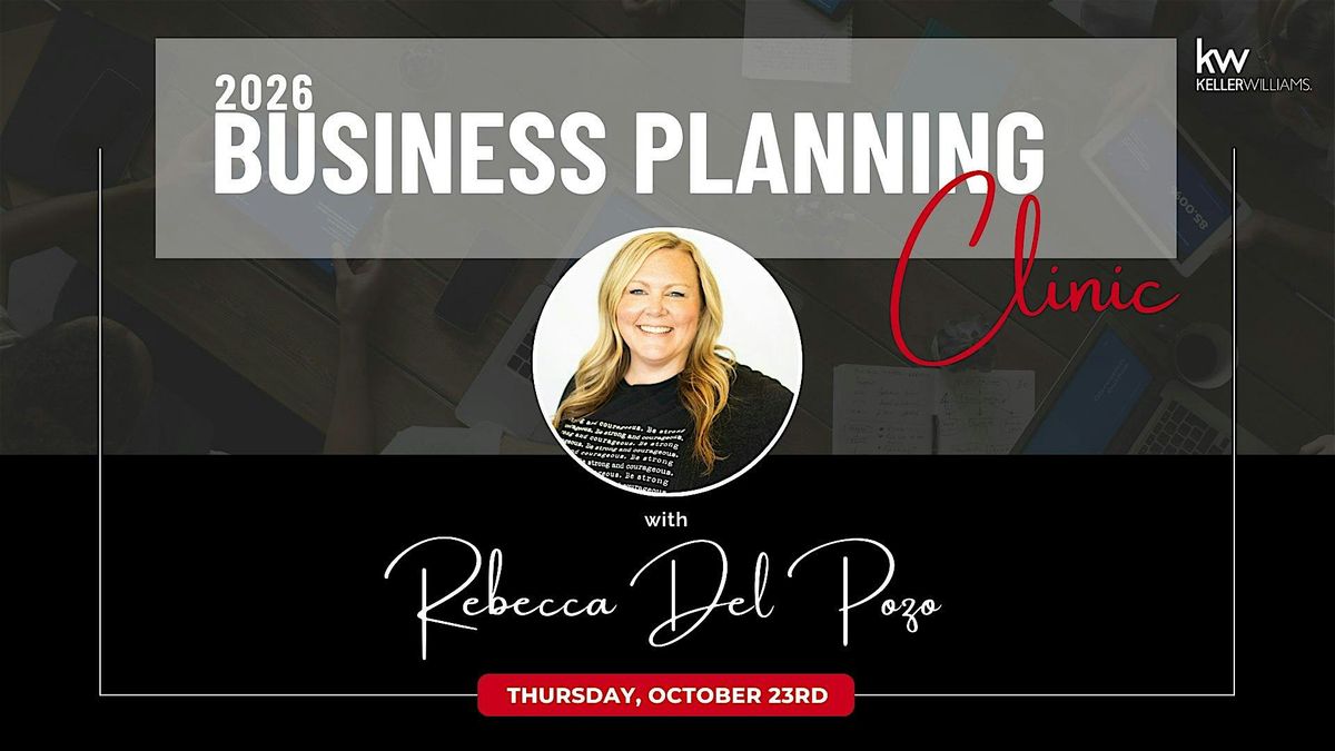 2026 Business Planning Clinic with Rebecca Del Pozo - Medford