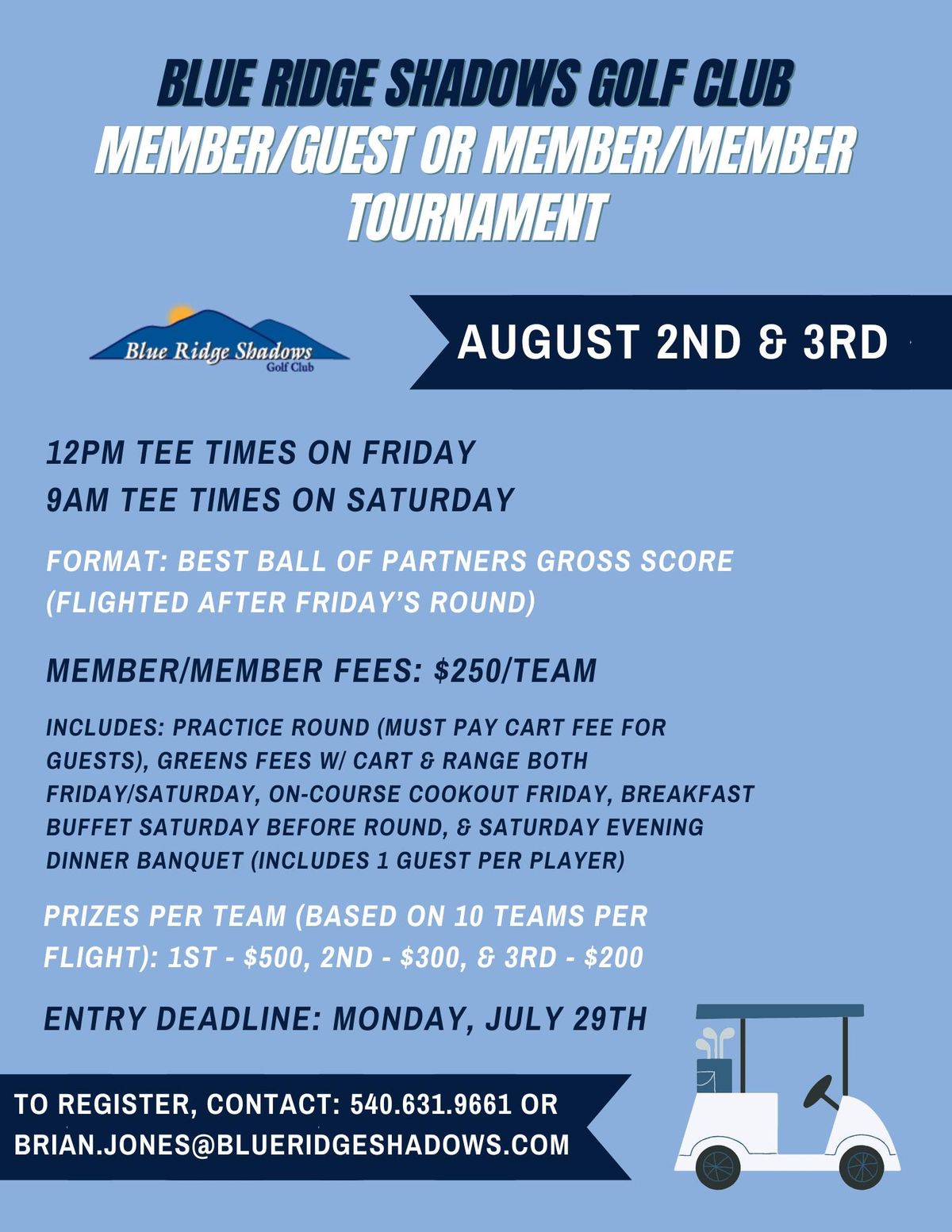 Member\/Guest or Member\/Member Tournament