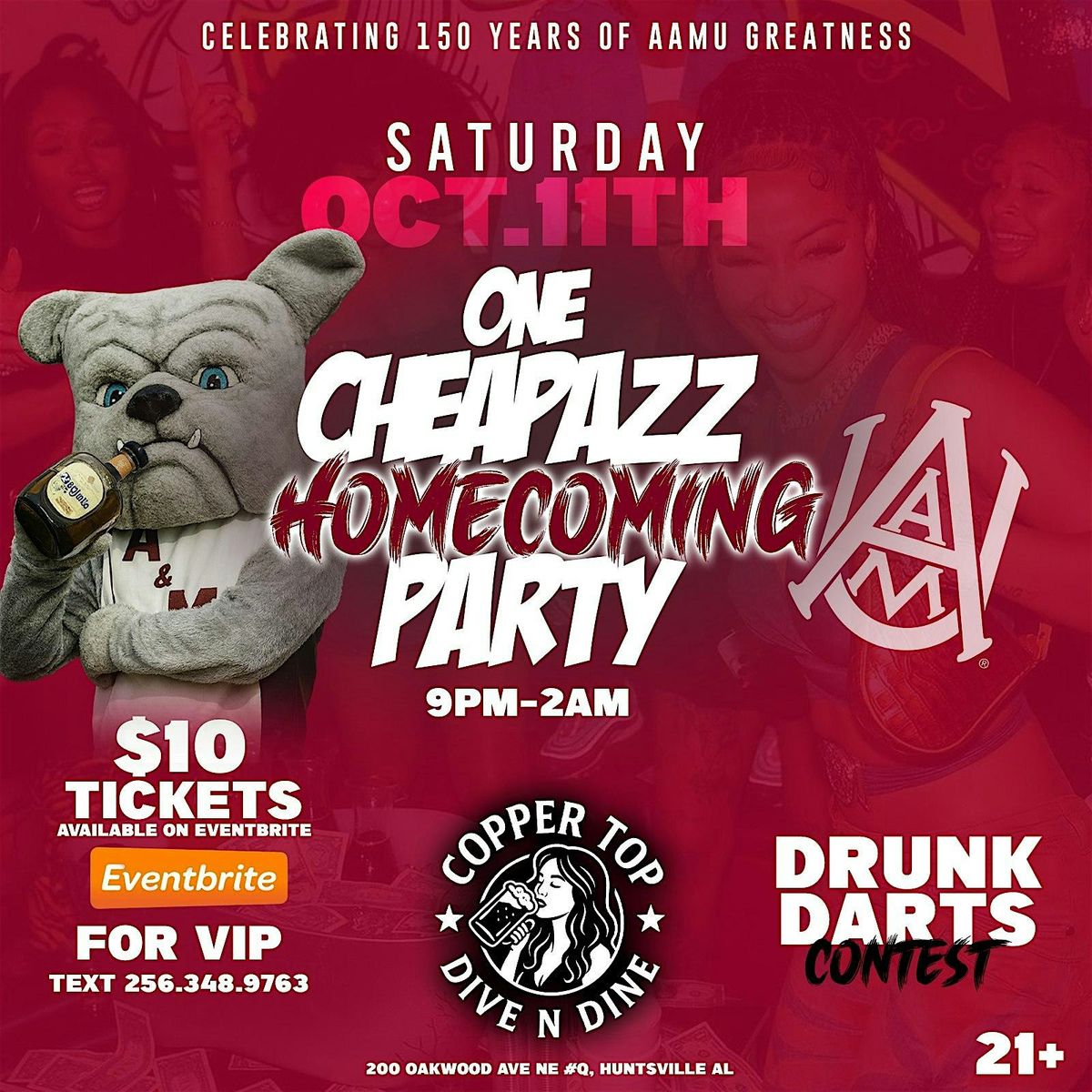 One Cheap Azz Homecoming Party - Sat.Oct.11th @Coppertop