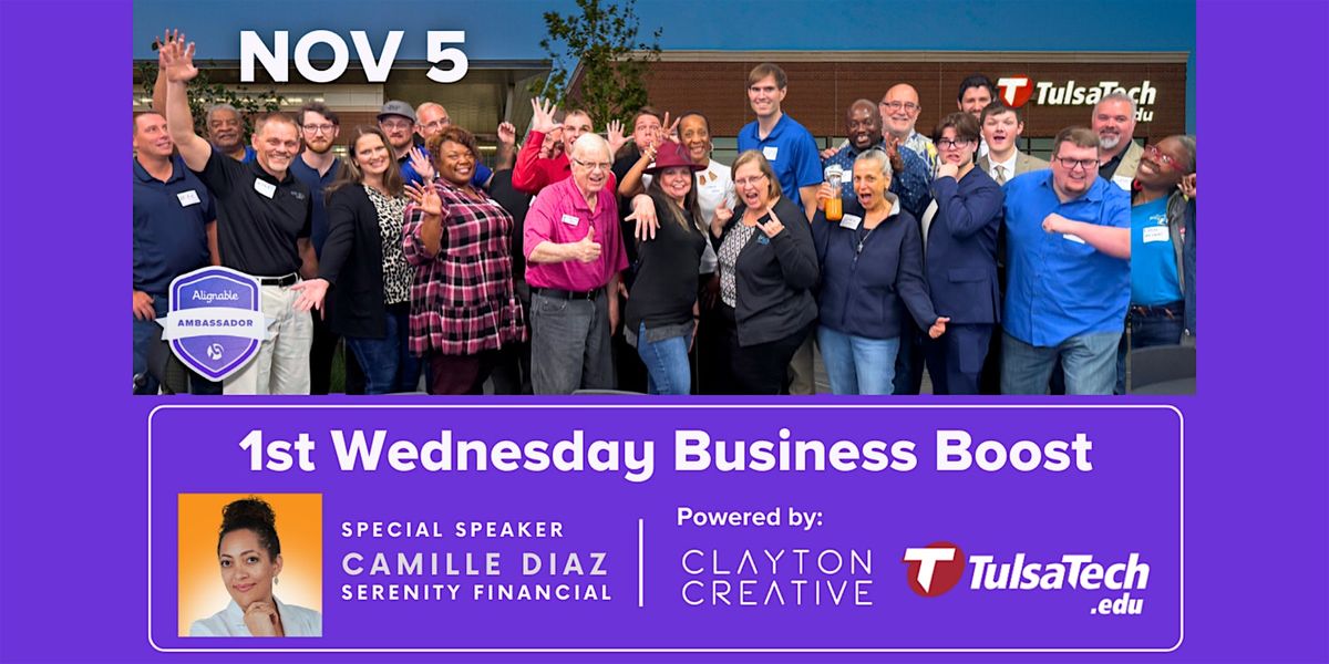 1st Wednesday Business Boost @ Tulsa Tech Lemley Memorial Campus