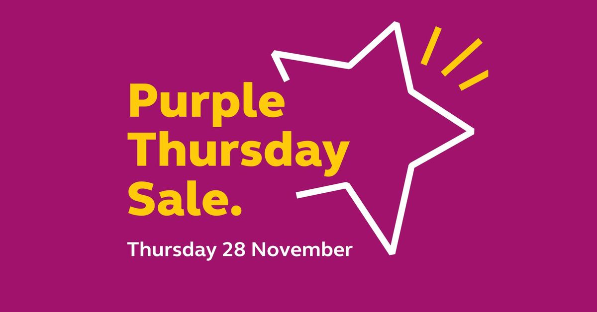 Purple Thursday Sale (Up to 60% Off)