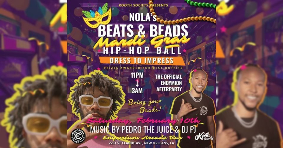 Beats and Beads Mardi Gras Hip Hop Ball presented by Kooth Society ...