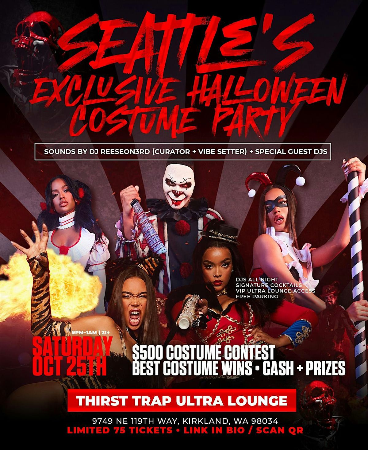 Seattle\u2019s Exclusive Halloween Costume Part|$500 in Prizes + Cocktails