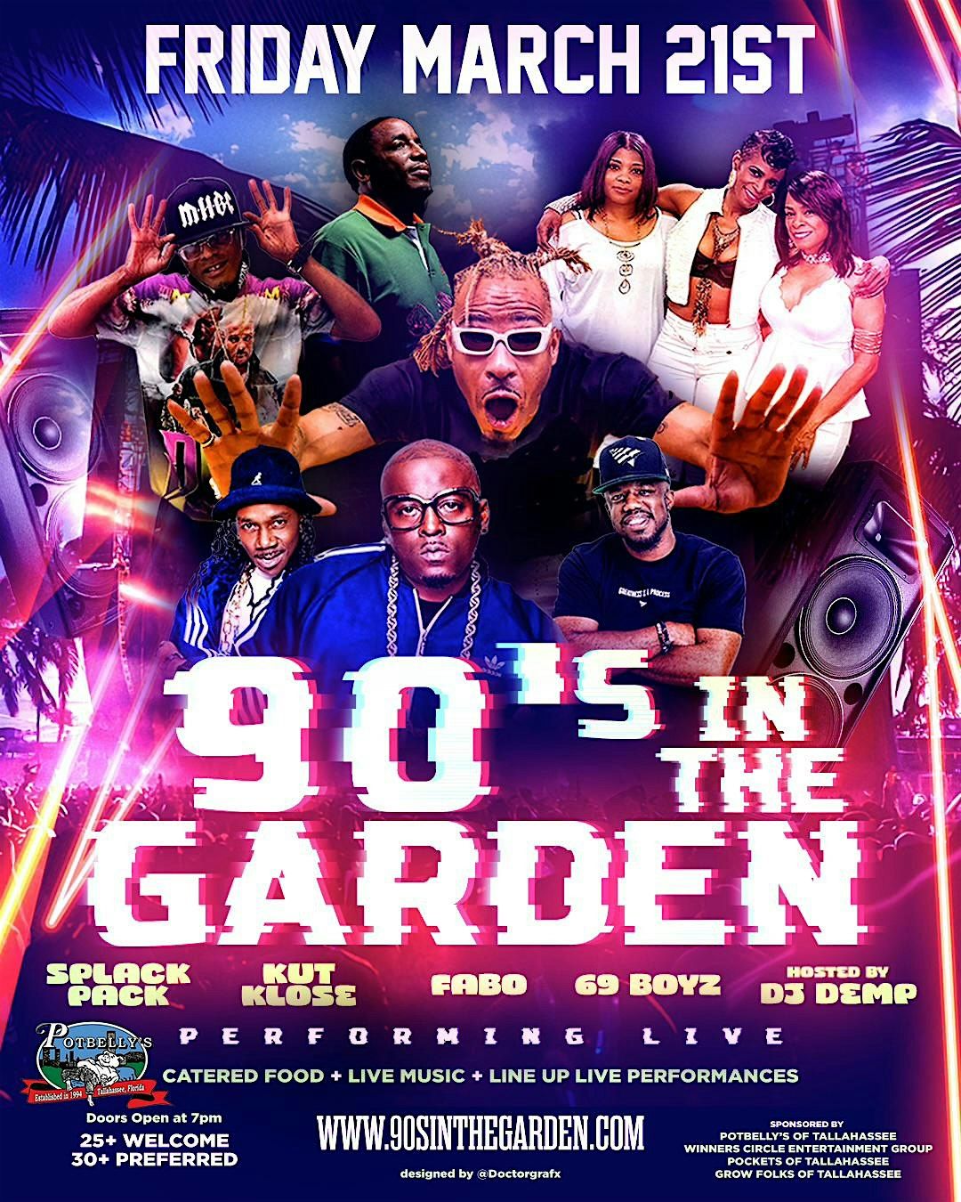 90's IN THE GARDEN WITH LIVE PERFORMANCES