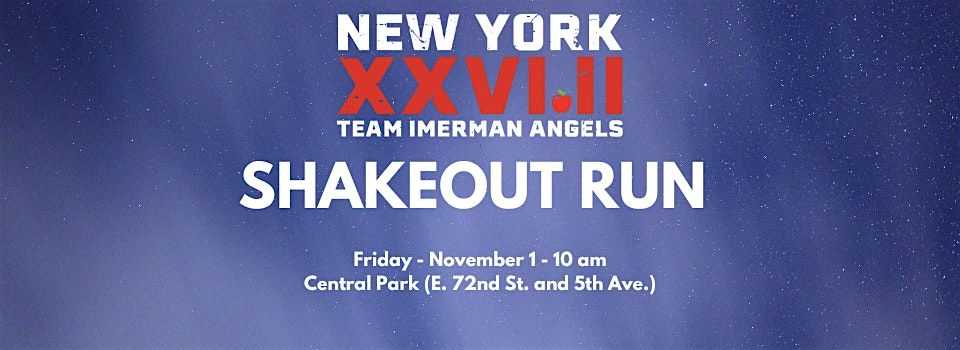 Team Imerman Angels - TCS NYC Marathon: Shakeout Run