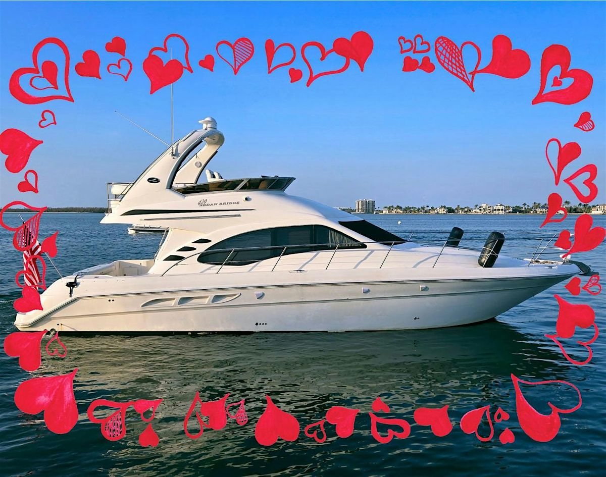 Date Night Sunset Dinner Cruise Fort Myers Beach on a private 46ft yacht