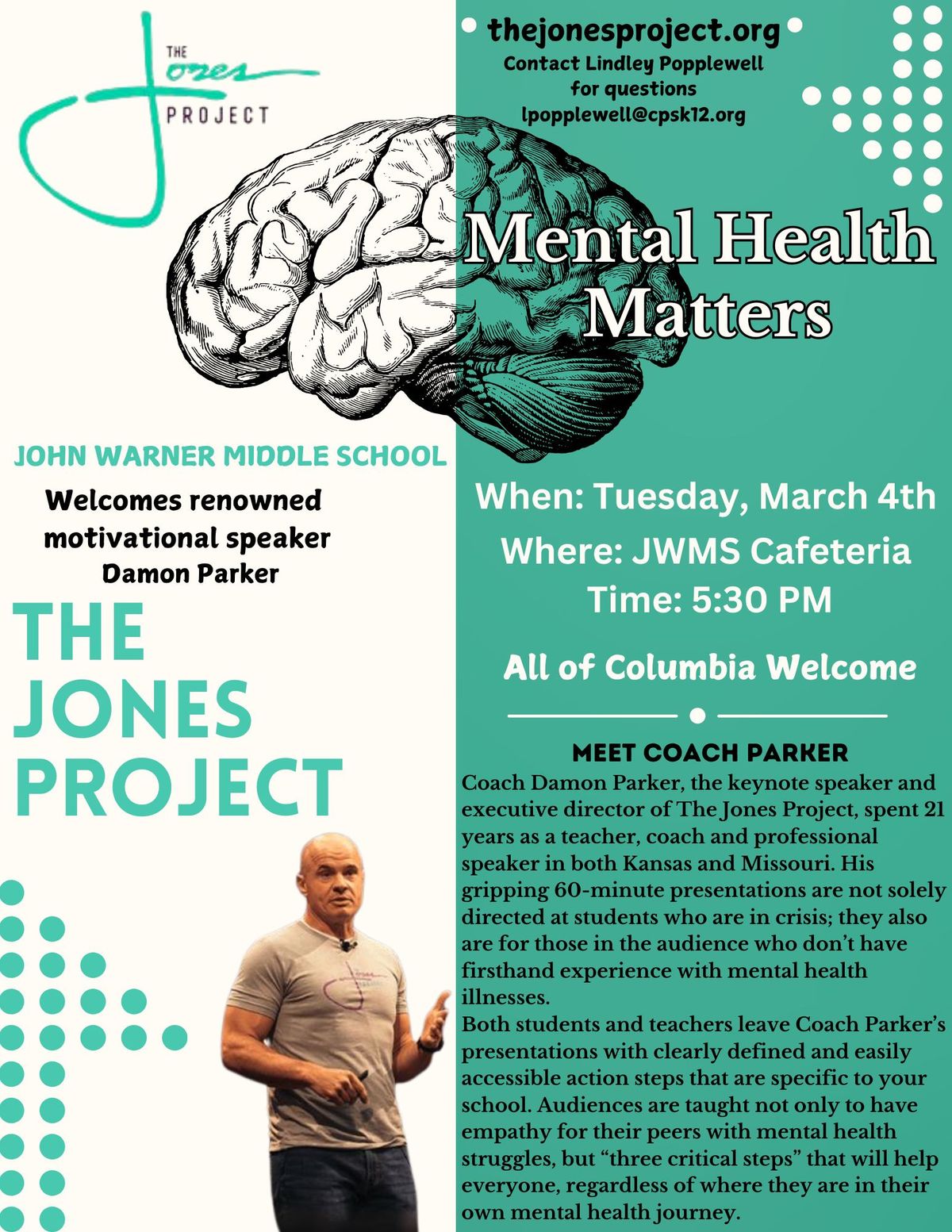 Mental Health Awareness: Damon Parker Speaks