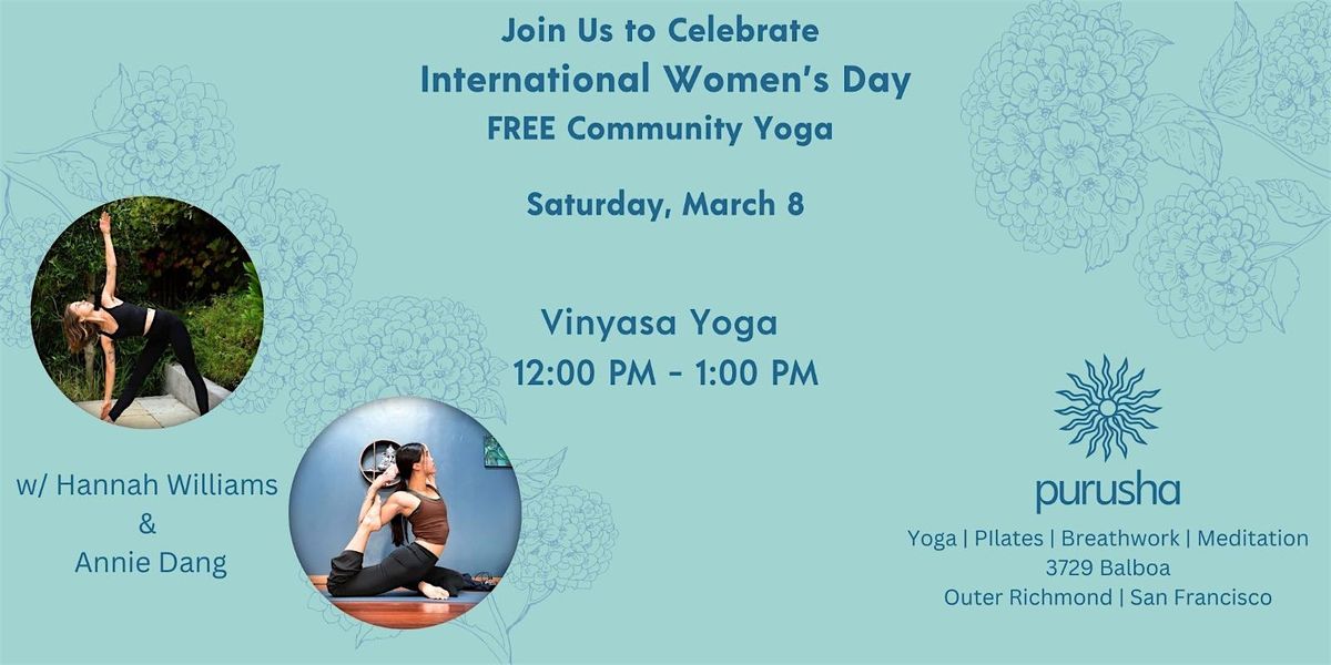 International Women's Day FREE Yoga Class