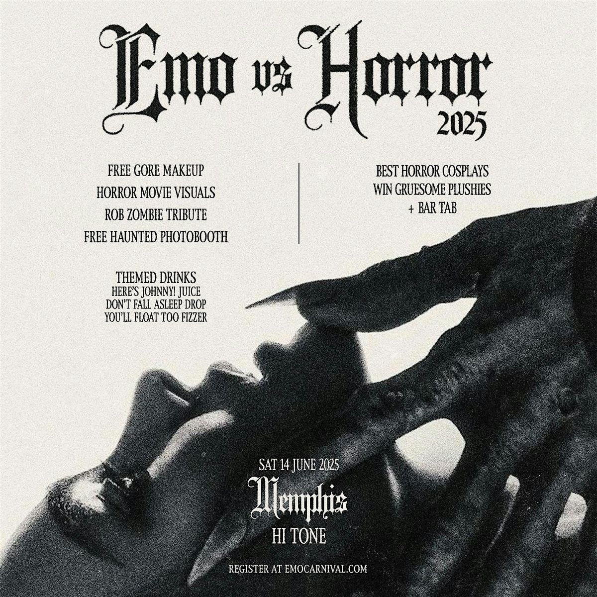 EMO VS HORROR MEMPHIS JUN 14 - 2025