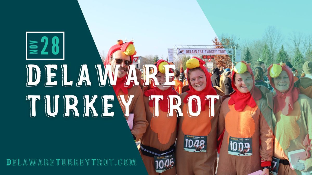 Delaware Turkey Trot 5K, 2 Mile, Kid's Run