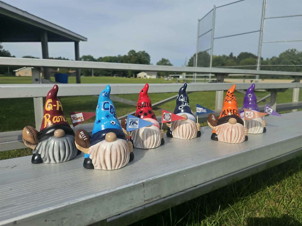 Rocket Football Ceramic Gnome Workshop