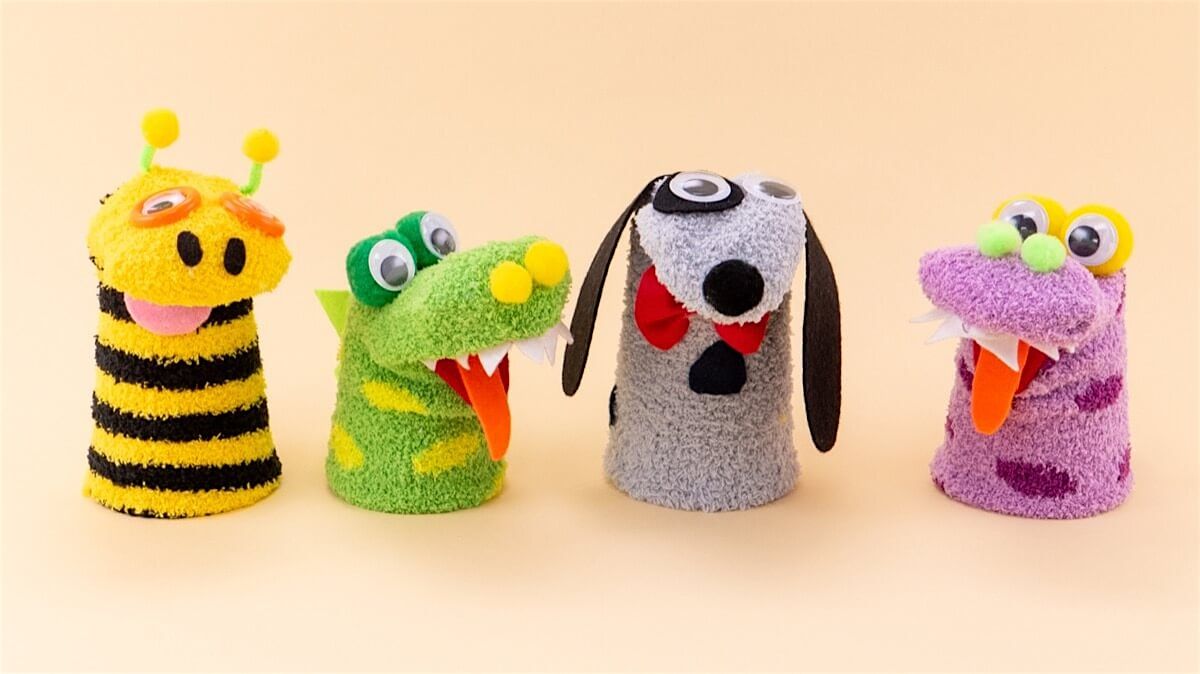 Noah's Ark Sock Puppet Party - FREE KIDS CRAFT & LEARN EVENT!