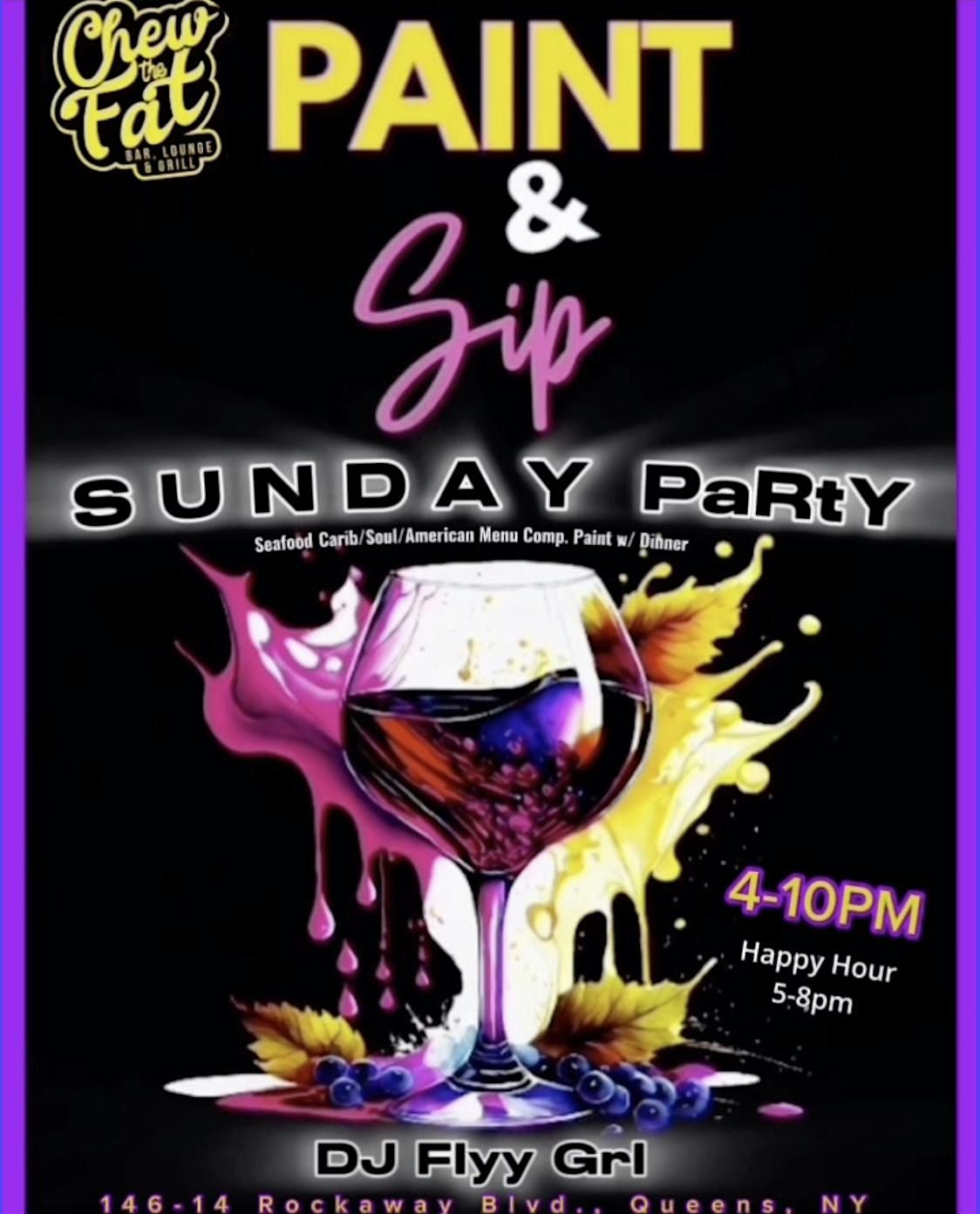 Paint n Sip Sunday\u2019s in Queens NYC