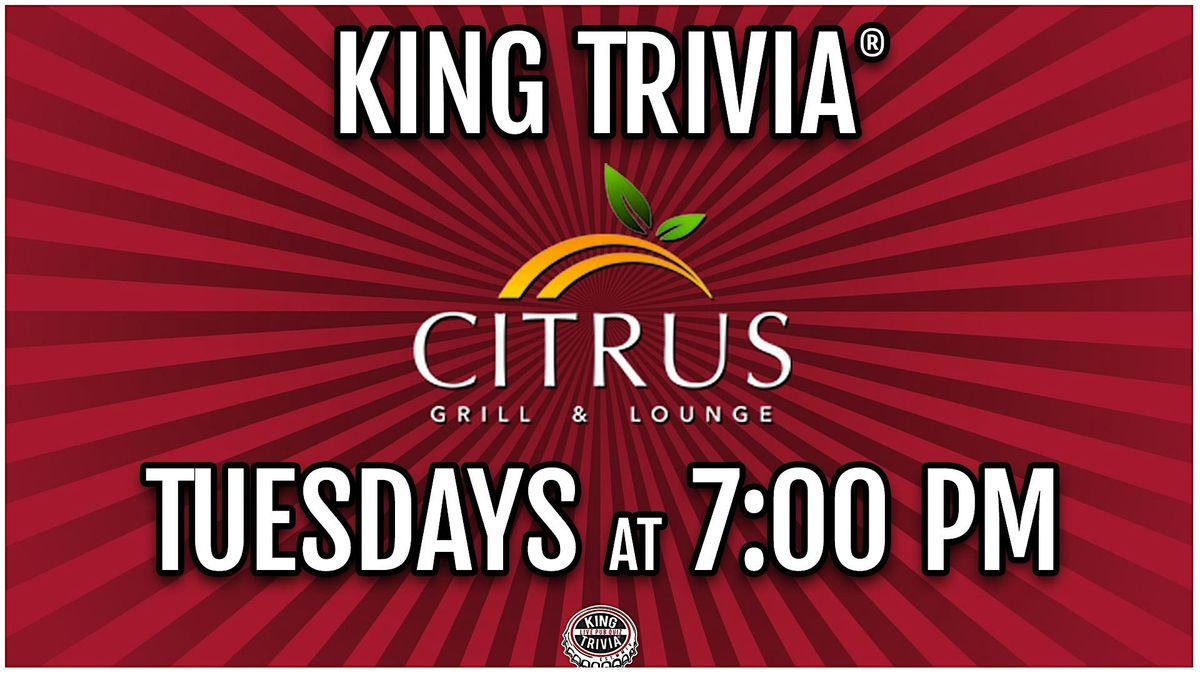 Trivia Night at Citrus Grill & Lounge