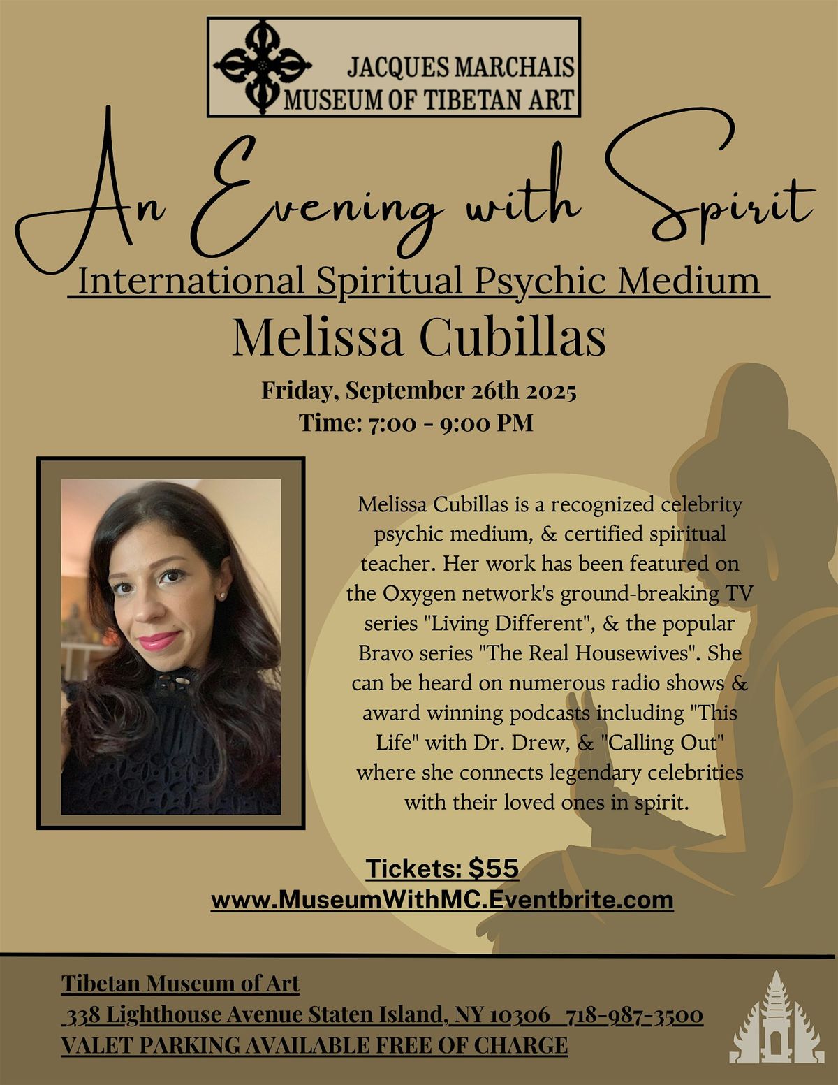 An Evening With Spirit & International Psychic Medium Melissa Cubillas