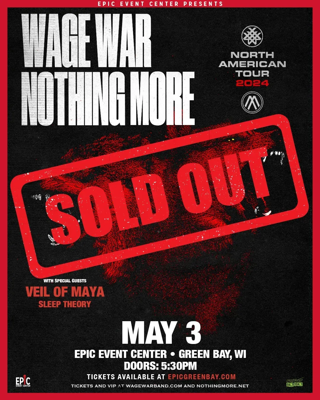 Wage War at The Fillmore Silver Spring