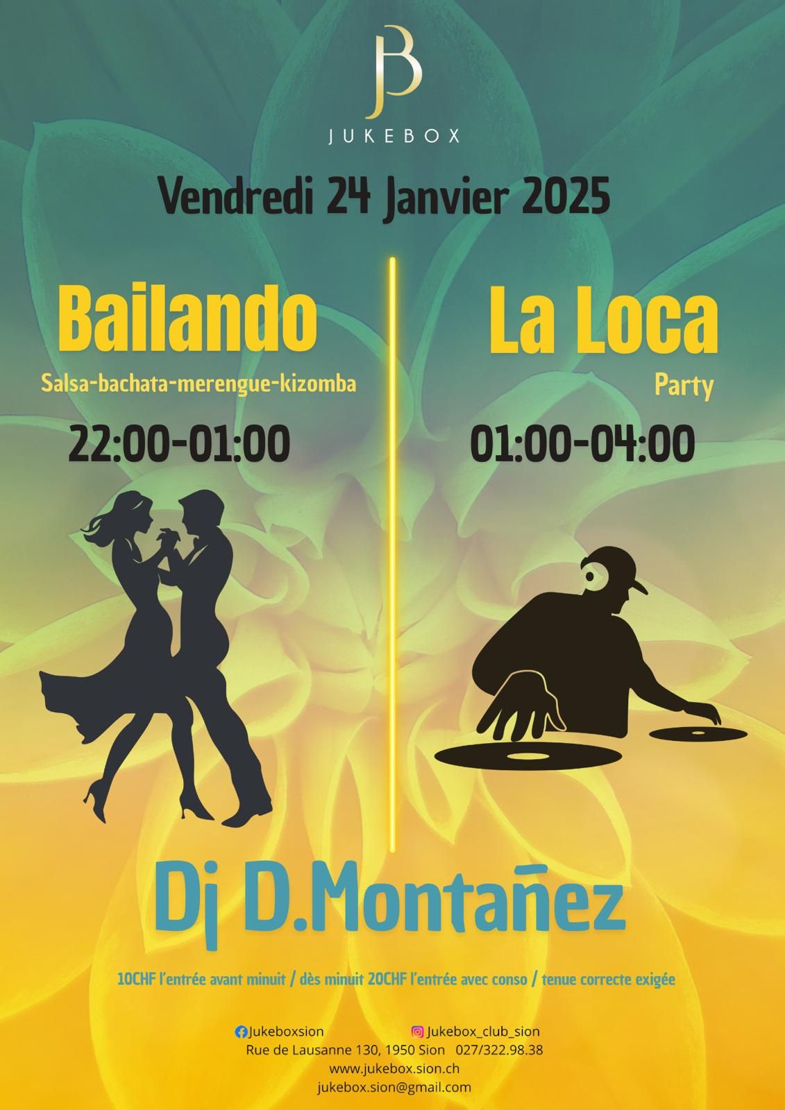 Vendredi 24 Janvier - Bailando & La Loca - Start 22h00