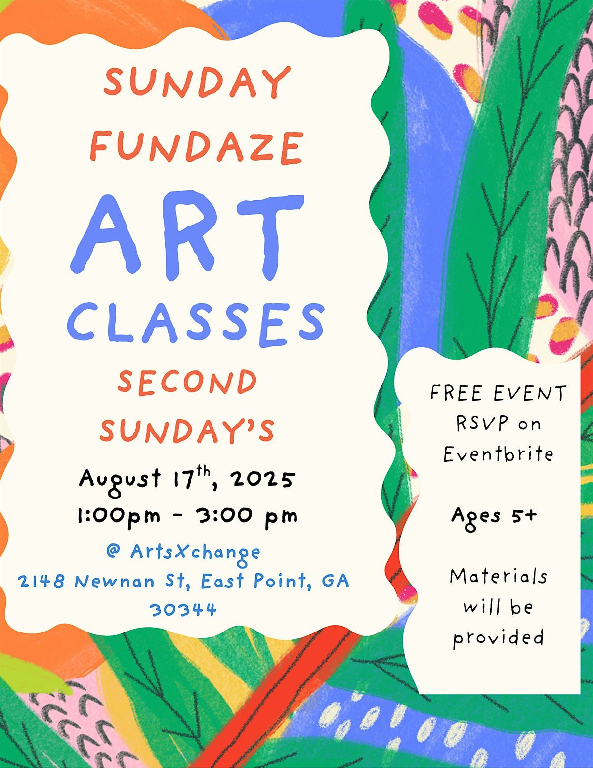 Sunday Fundaze Art Class