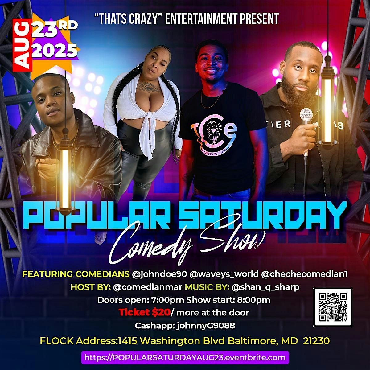 POPULAR SATURDAY COMEDY SHOW