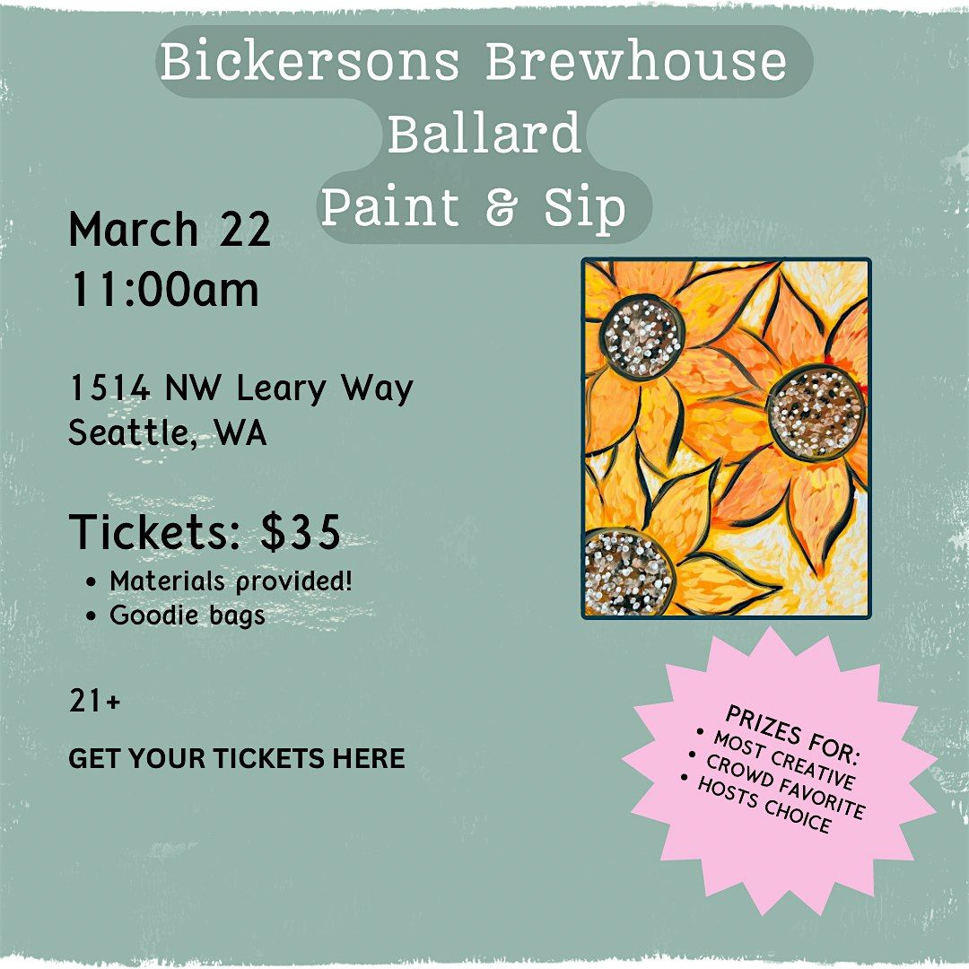 Bickerson\u2019s Brewhouse Ballard Paint & Sip