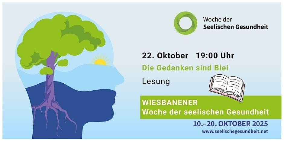 DIE GEDANKEN SIND BLEI \u2013  LESUNG ZUM THEMA DEPRESSION