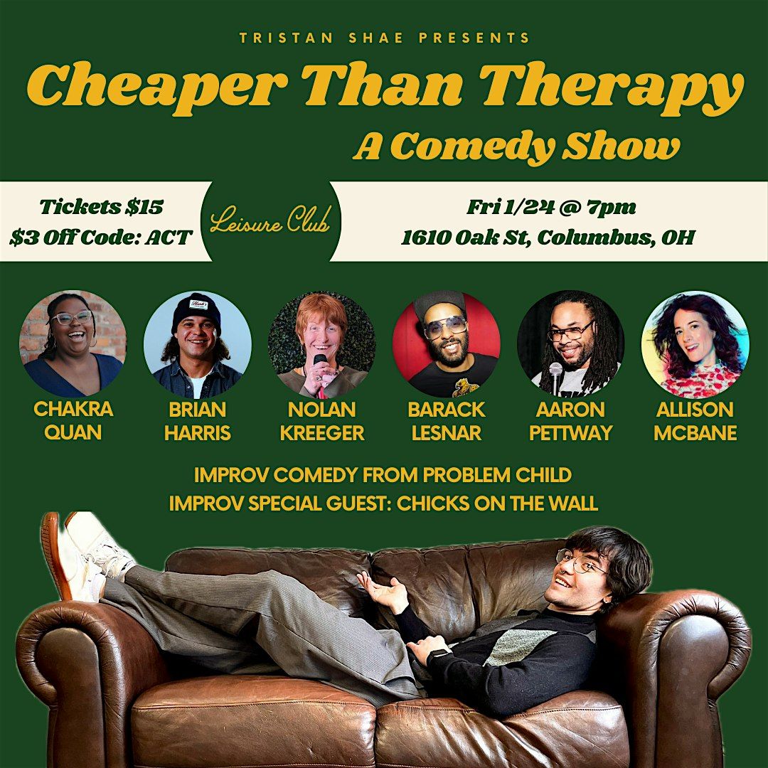 Laugh @ Leisure Club: Cheaper Than Therapy